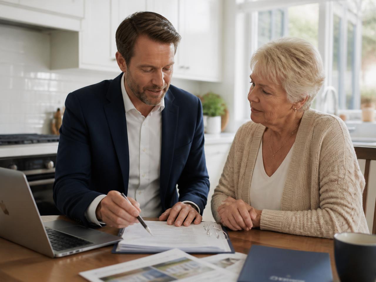 A Your Asking Price advisor reviewing offer options with a homeowner